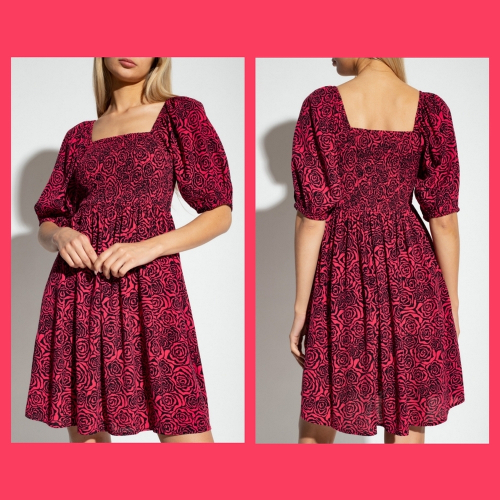 🆕️ 🌹Gestuz🌹- Red/Black RosyGZ Short Dress